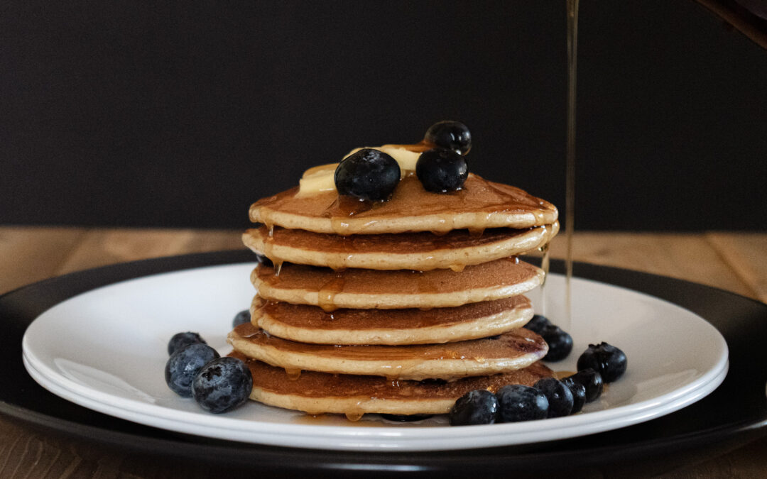 Blueberry cottage cheese pancakes: High protein easy breakfast